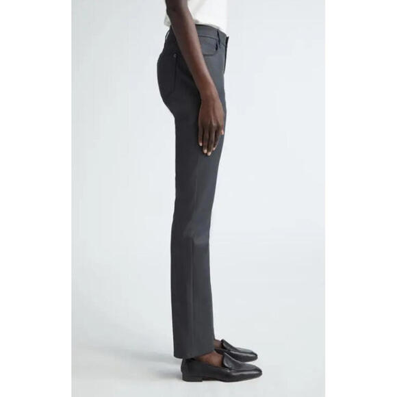 Lafayette 148 New York Thompson Rhubarb Straight Leg waxed denim 4 NWT $398msrp - Picture 4 of 10